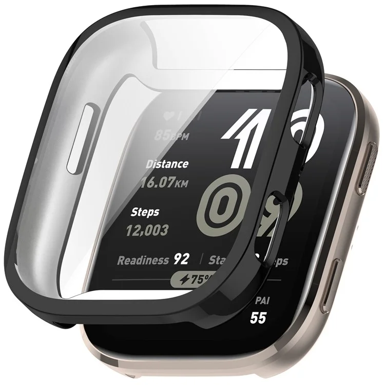 For Huami Amazfit Bip 6 (A2435) Watch Case Full Coverage Flexible TPU Electroplating Cover - Black
