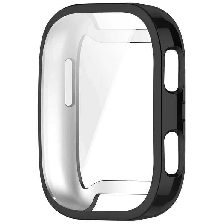 For Huami Amazfit Bip 6 (A2435) Watch Case Full Coverage Flexible TPU Electroplating Cover - Black