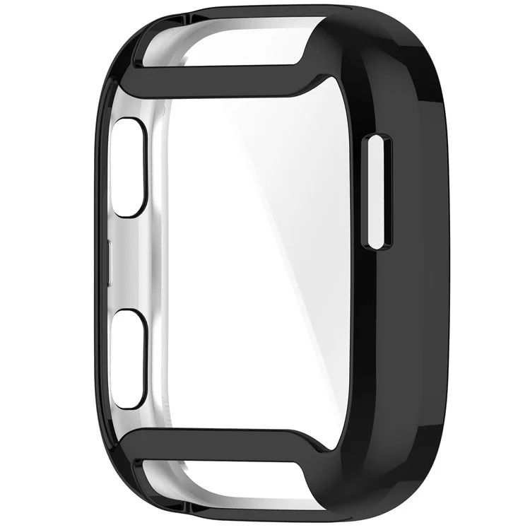 For Huami Amazfit Bip 6 (A2435) Watch Case Full Coverage Flexible TPU Electroplating Cover - Black