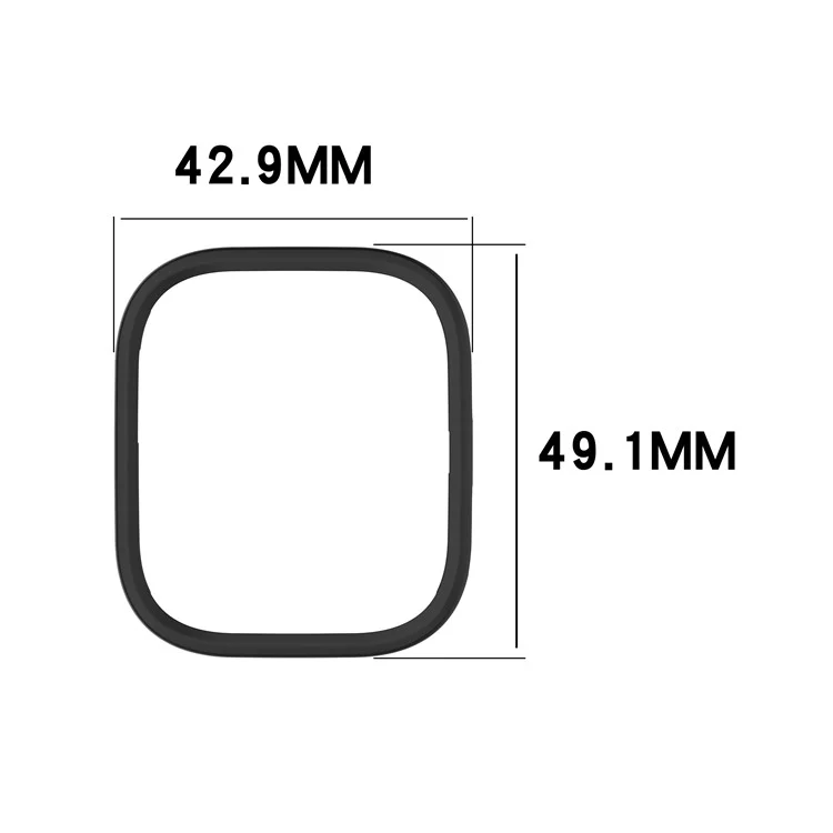 Für Huami Amazfit Bip 6 (A2435) Uhrengehäuse Ausgehöhltes Design Harte PC Schutzhülle - Schwarz