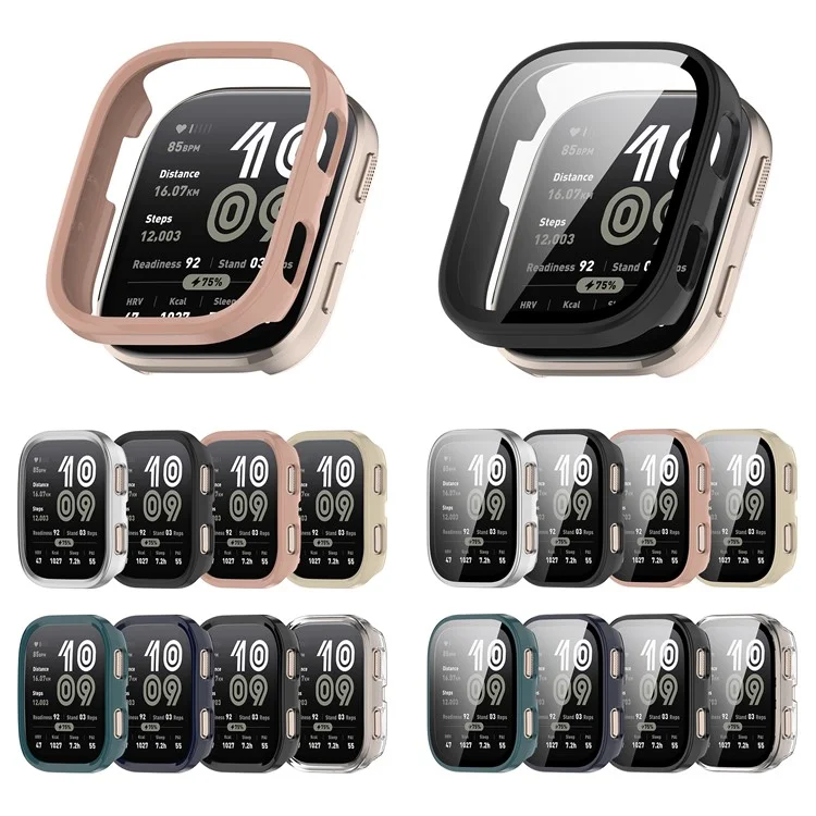 Für Huami Amazfit Bip 6 (A2435) Uhrengehäuse Ausgehöhltes Design Harte PC Schutzhülle - Schwarz