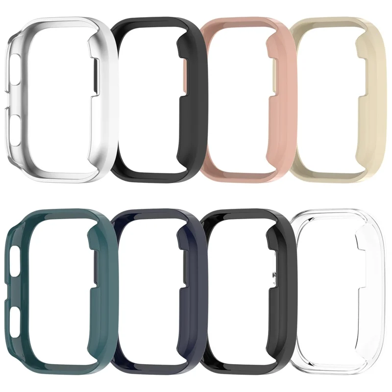 For Huami Amazfit Bip 6 (A2435) Watch Case Hollow Design Hard PC Protective Cover - Silver