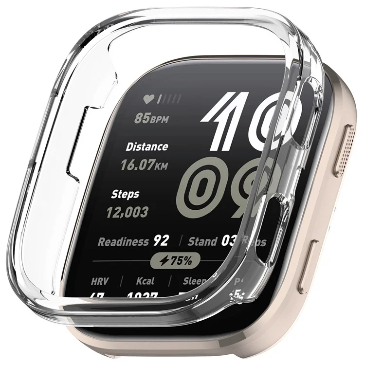 Für Huami Amazfit Bip 6 (A2435) Uhrengehäuse Durchbrochenes Design Harte PC Schutzhülle - Transparent