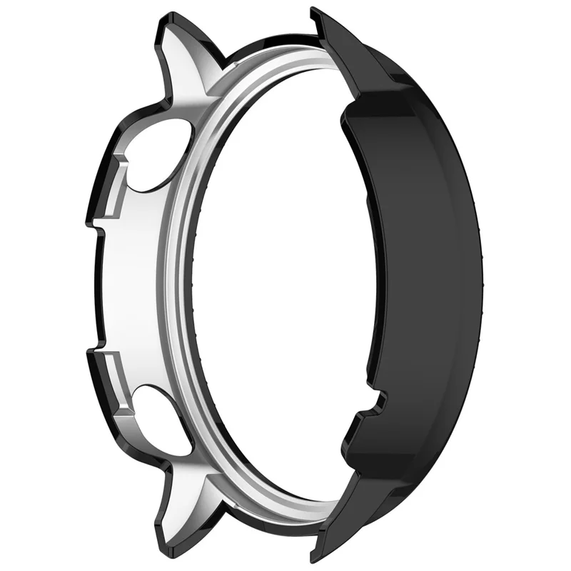 For Oppo Watch X2 Mini / OnePlus Watch 3 43mm Watch Case Rhinestone Decorative Hollow Design Electroplating PC Watch Cover - Black