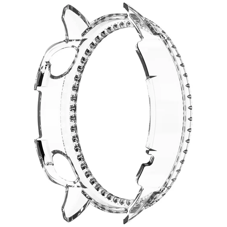 Pour Oppo Watch X2 Mini Étui de Montre Transparent avec Strass Design Creux Décoratif Coque de Protection en PC