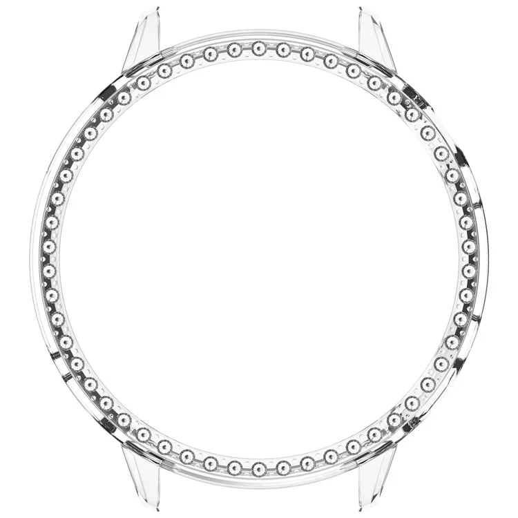 Pour Oppo Watch X2 Mini Étui de Montre Transparent avec Strass Design Creux Décoratif Coque de Protection en PC
