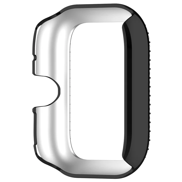Für vivo Watch GT / iQOO Watch GT Uhrengehäuse mit Strasssteinen, dekorativem Hohldesign und elektrolytisch verchromtem PC-Uhrendeckel - Schwarz