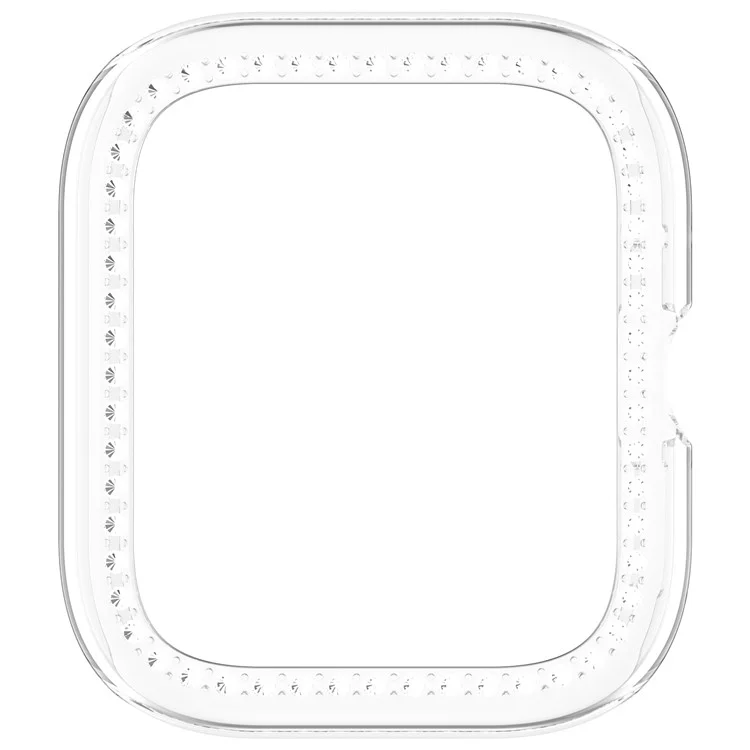 Cover per Vivo Watch GT / iQOO Watch GT con Custodia Trasparente, Design Decorativo con Strass e Profili Traforati in Policarbonato