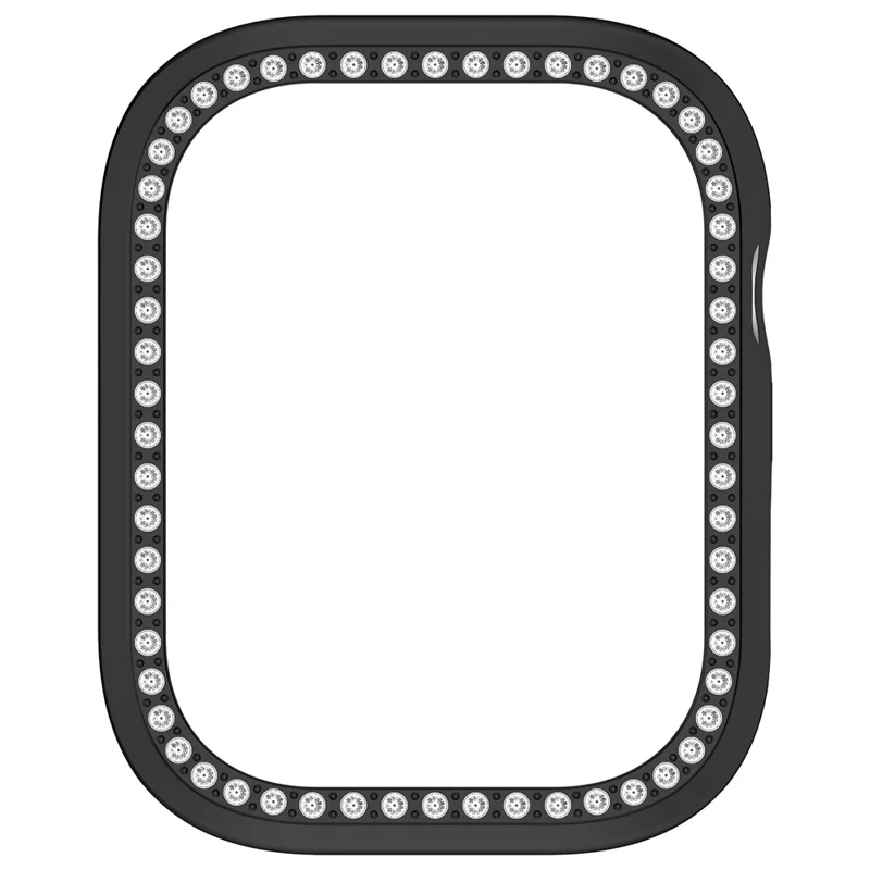 Funda de Reloj Huawei Watch D2 con Diseño Hueco Decorativo de Strass - Acabado Electrolítico en Negro
