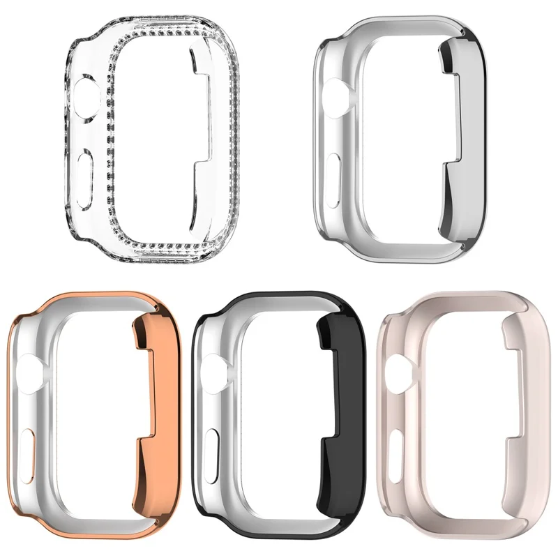 Funda de Reloj Huawei Watch D2 con Diseño Hueco Decorativo de Strass - Acabado Electrolítico en Negro