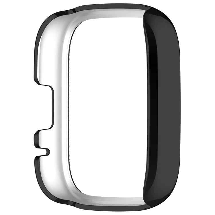 For Xiaomi Redmi Watch 3 Active  /  Watch 3 Lite Watch Case Rhinestone Decor Hollow Design Electroplating PC Watch Cover - Black