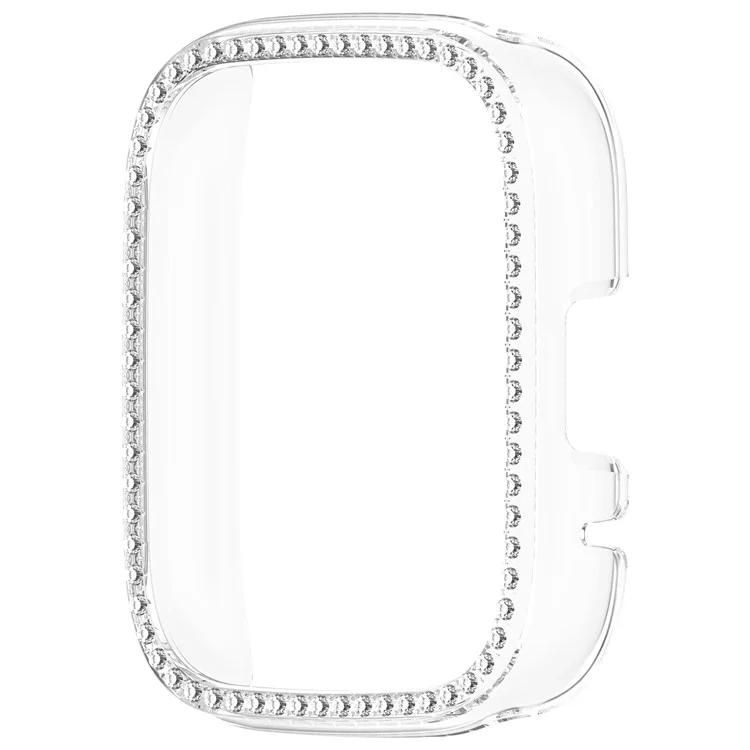 For Xiaomi Redmi Watch 3 Lite  /  Watch 3 Active Clear Watch Case Rhinestone Decorative Hollow Design PC Watch Cover