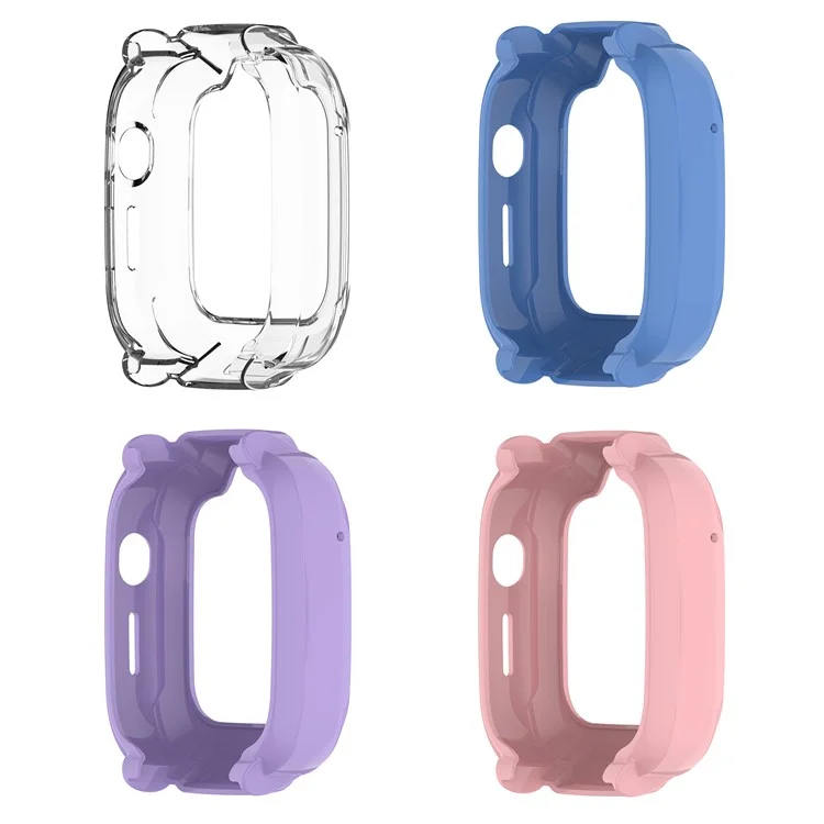 Für Xiaomi Smart Kids Watch TPU Uhrengehäuse Hohles Design Uhrenabdeckung - Lila
