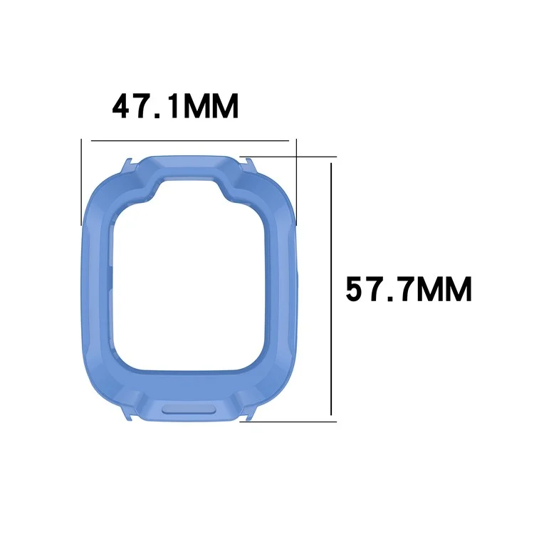 Für Xiaomi Smart Kids Watch TPU Uhrengehäuse Hohles Design Uhrenabdeckung - Lila