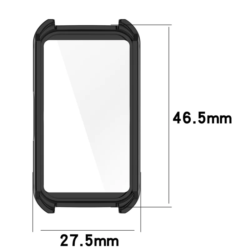 For Keep B5 Watch Case PC Frame Cover with Tempered Glass Screen Film - Ivy White