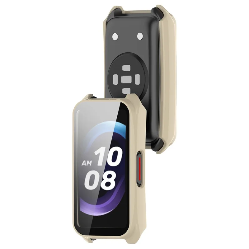 For Keep B5 Watch Case PC Frame Cover with Tempered Glass Screen Film - Ivy White