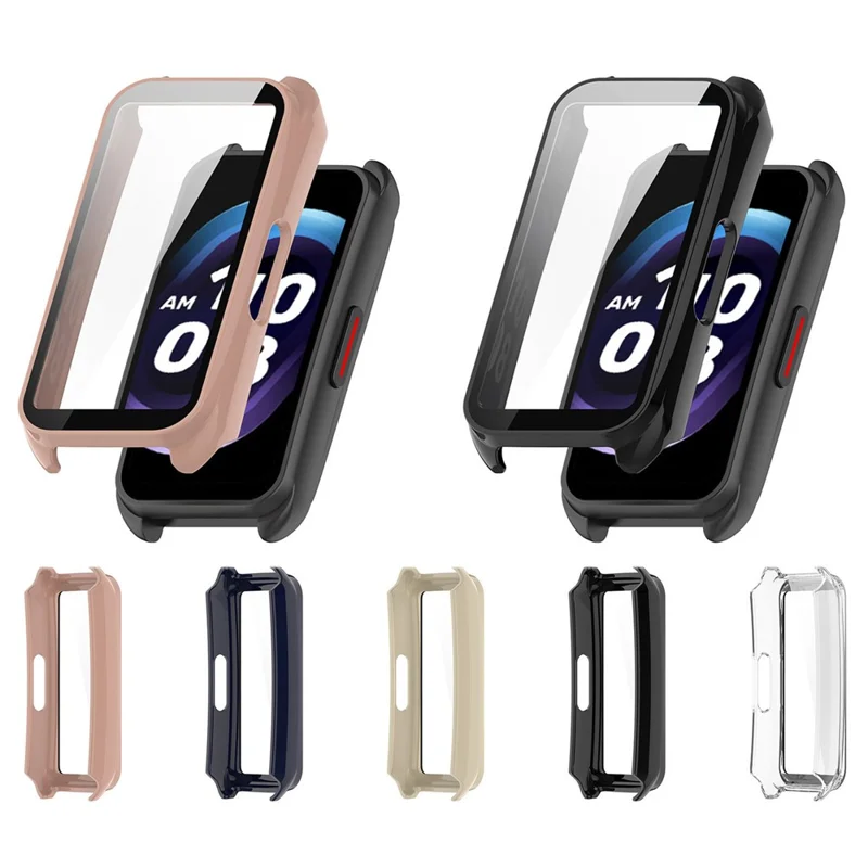 For Keep B5 Watch Case PC Frame Cover with Tempered Glass Screen Film - Ivy White