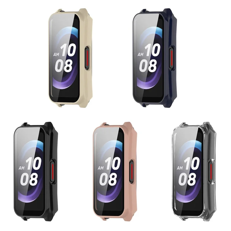 For Keep B5 Watch Case PC Frame Cover with Tempered Glass Screen Film - Ivy White