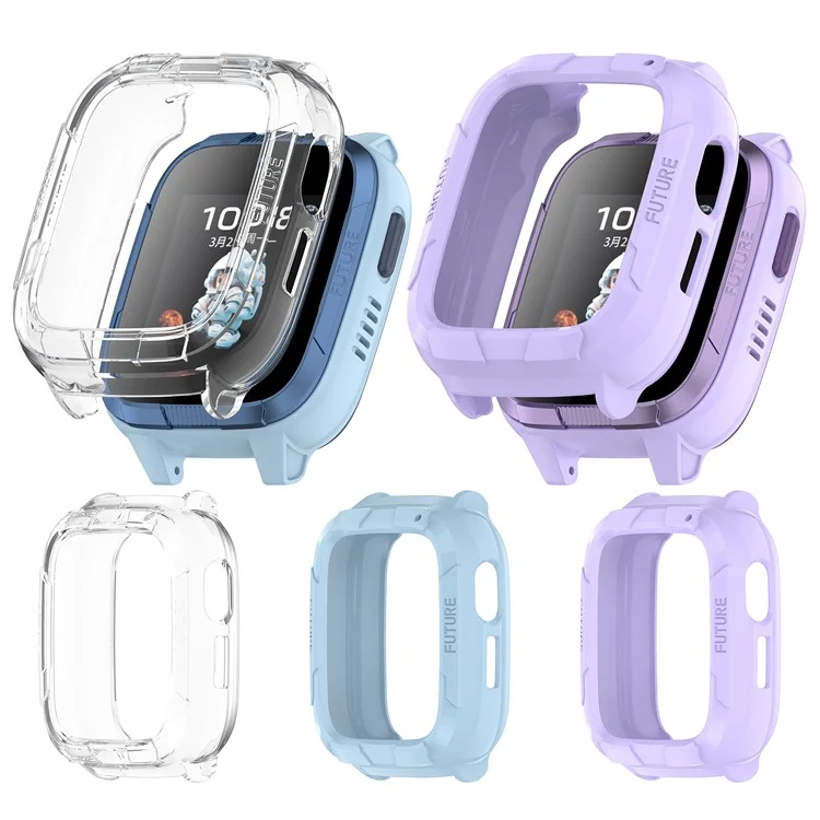 For Honor Whizkid 2i Orologio Smartwatch per Bambini Custodia in TPU Disegno Cavo Custodia Protettiva per Orologio - Blu