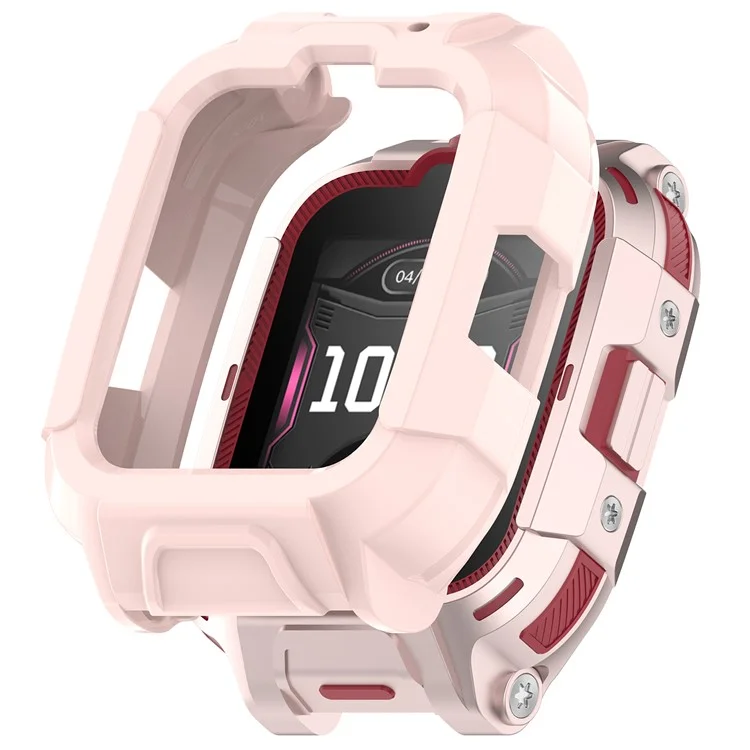 For Honor Whizkid 2 Pro Kinder-Smartwatch TPU Uhrengehäuse Hohldesign Schutzcover - Pink