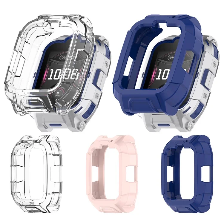 For Honor Whizkid 2 Pro Kinder-Smartwatch TPU Uhrengehäuse Hohldesign Schutzcover - Pink