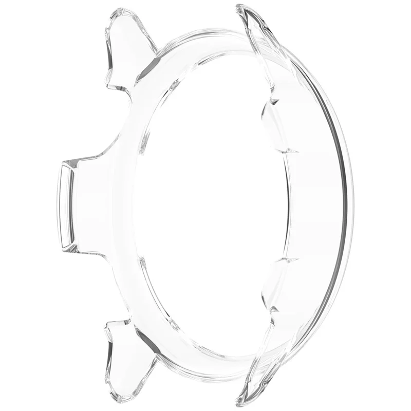 For Garmin Vivoactive 6 Case Half-Wrapped Hollow Hard PC Watch Cover - Transparent