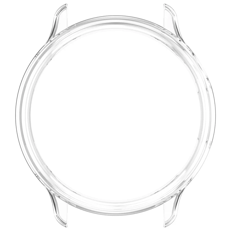 For Garmin Vivoactive 6 Case Half-Wrapped Hollow Hard PC Watch Cover - Transparent