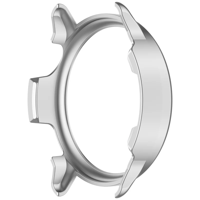 For Garmin Vivoactive 6 Case Half-Wrapped Hollow Hard PC Watch Cover - Silver