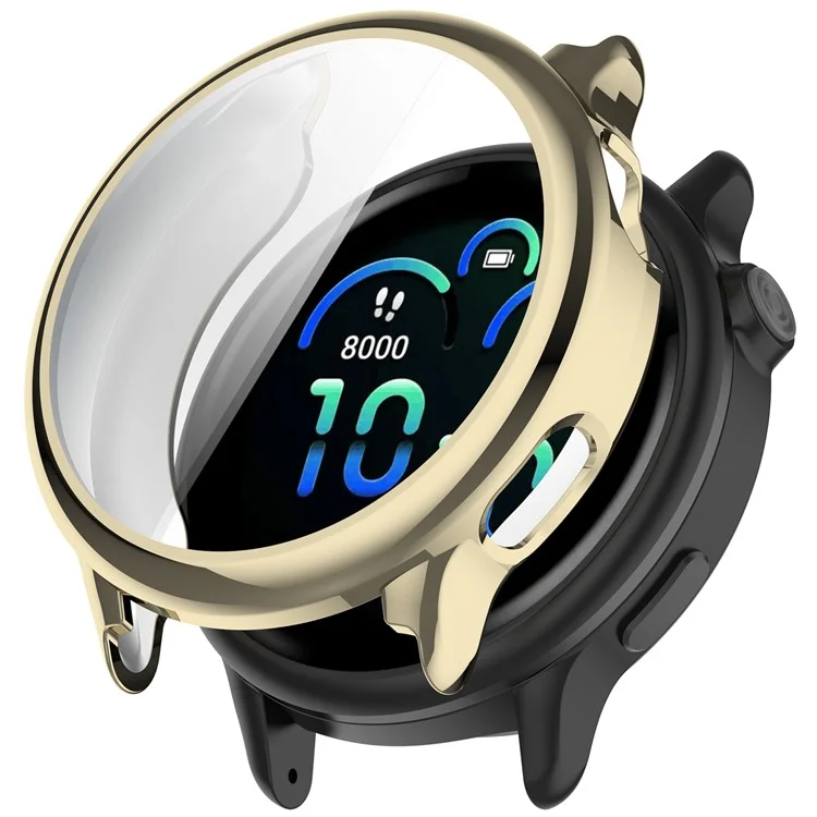 Чехол для часов Garmin Vivoactive 6 с полной защитой, гибкий TPU с электрофорезным покрытием - Золотой