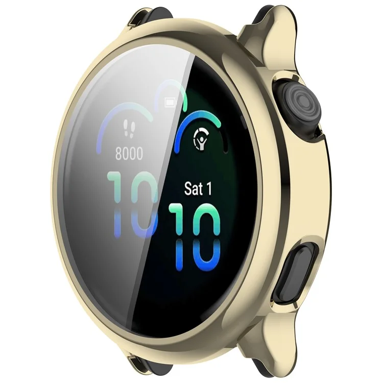 Чехол для часов Garmin Vivoactive 6 с полной защитой, гибкий TPU с электрофорезным покрытием - Золотой
