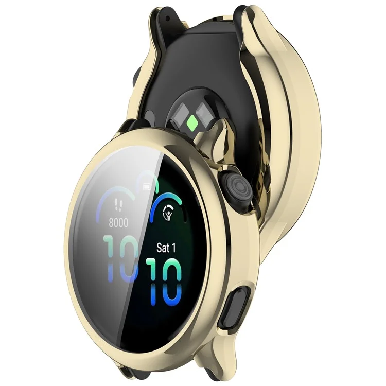 Чехол для часов Garmin Vivoactive 6 с полной защитой, гибкий TPU с электрофорезным покрытием - Золотой
