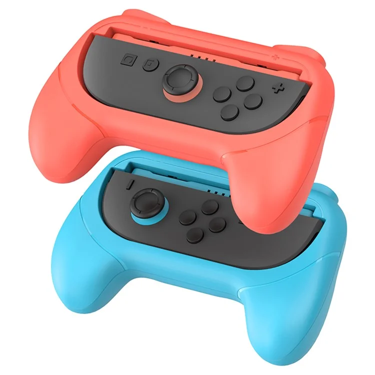 IPEGA PG-SW2055D 1 Pair For Nintendo Switch 2 Ergonomic Game Controller Joy-Con Handle Grip - Red+Blue