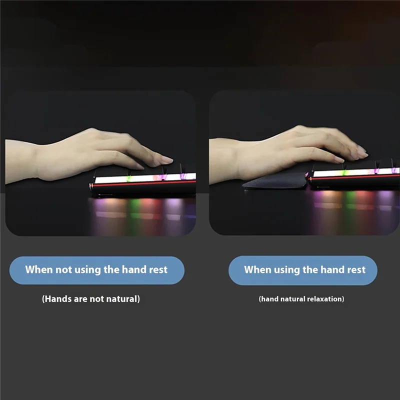 30x20x2.5cm Office Gaming Mouse Pad with Wrist Rest Memory Foam Relieve Fatigue Mouse Mat - Bird