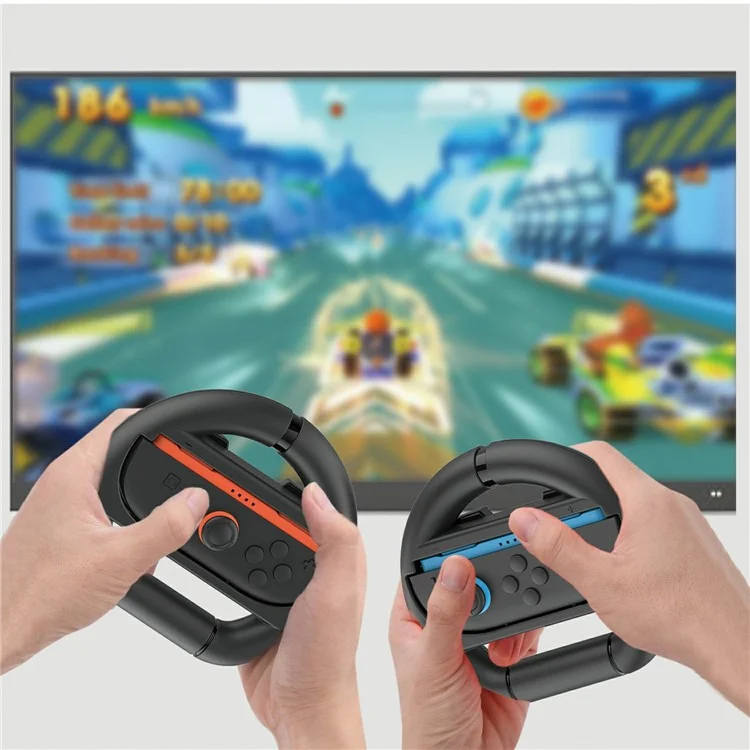 IPEGA PG-SW2054 2Pcs For Nintendo Switch 2 Anti Slip Joy-Con Controller Racing Steering Wheel Grip