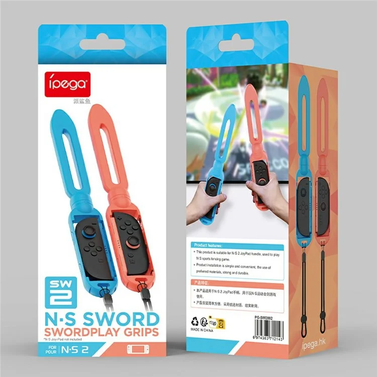 IPEGA PG-SW2092 Kit com 2 Controles para Nintendo Switch com Alça de Movimento para Jogo de Espada