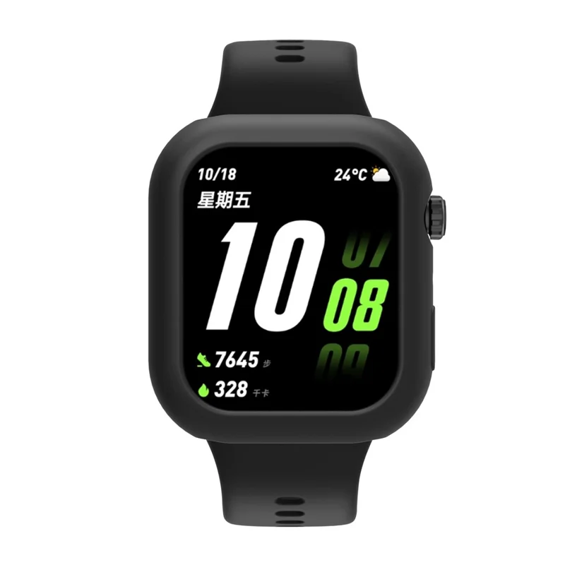 For Honor Choice ROSSINI 2i Silicone Case Smart Watch Protective Cover - Black