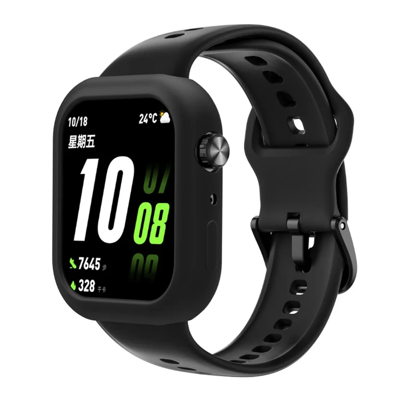 For Honor Choice ROSSINI 2i Silicone Case Smart Watch Protective Cover - Black