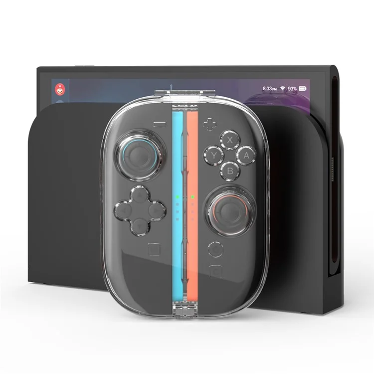 JYS-NS2311 Für Nintendo Switch 2 Joy-Con Controller Transparente Schutzhülle mit Magnetverschluss und Spielkartenhaltefunktion