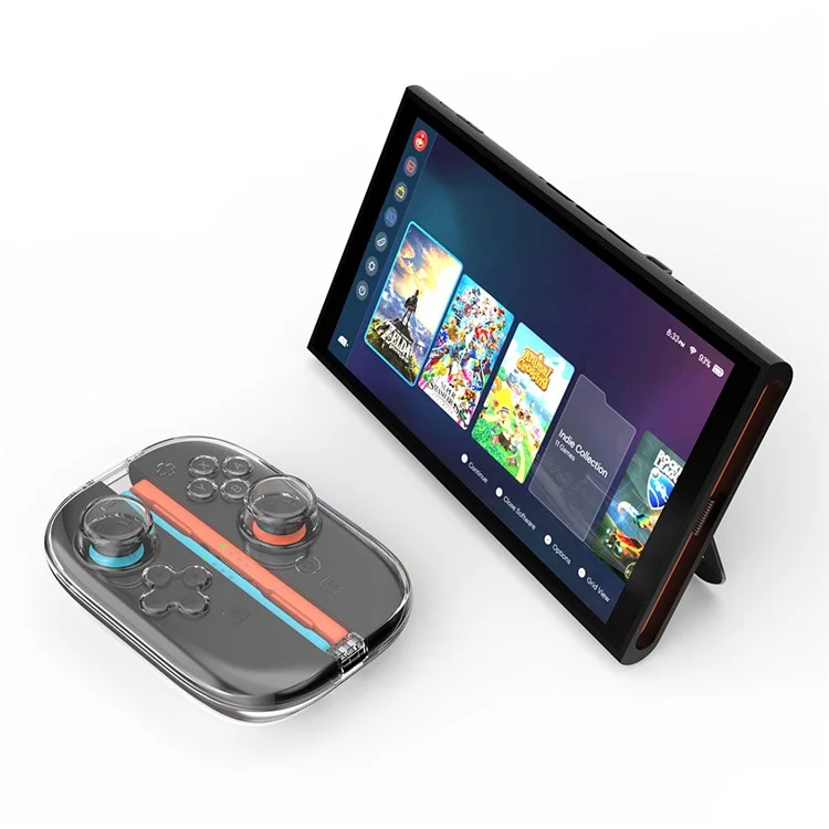 JYS-NS2311 Für Nintendo Switch 2 Joy-Con Controller Transparente Schutzhülle mit Magnetverschluss und Spielkartenhaltefunktion