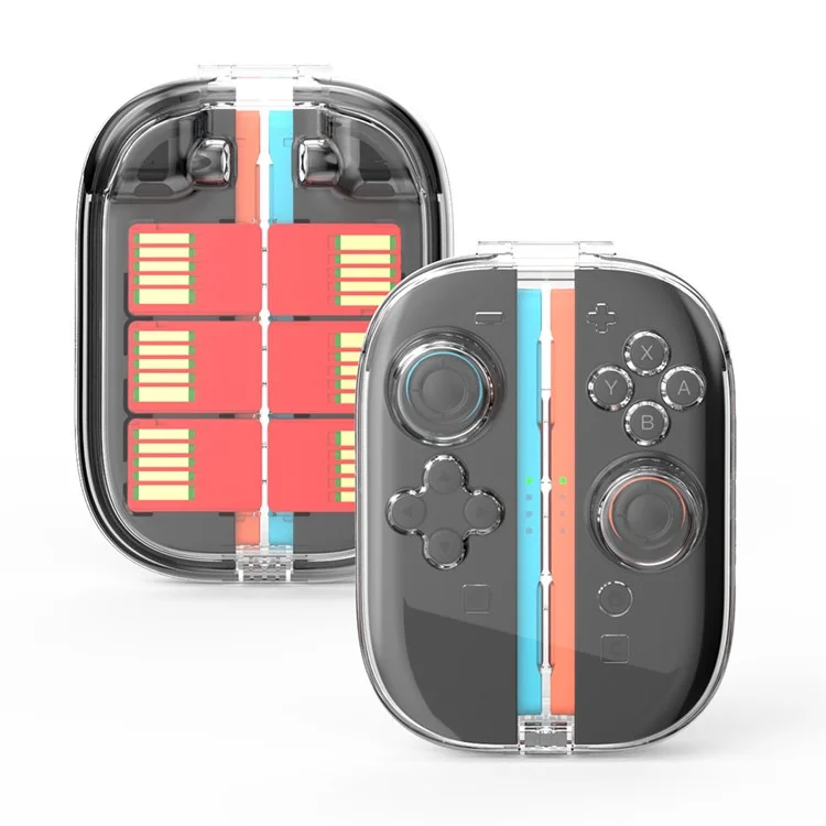 JYS-NS2311 Für Nintendo Switch 2 Joy-Con Controller Transparente Schutzhülle mit Magnetverschluss und Spielkartenhaltefunktion