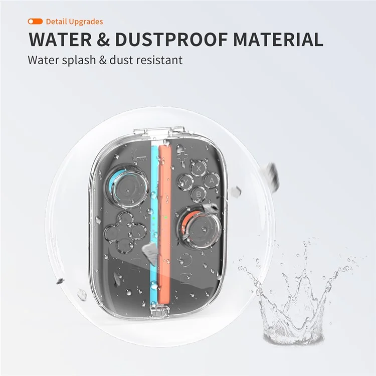 JYS-NS2311 Für Nintendo Switch 2 Joy-Con Controller Transparente Schutzhülle mit Magnetverschluss und Spielkartenhaltefunktion