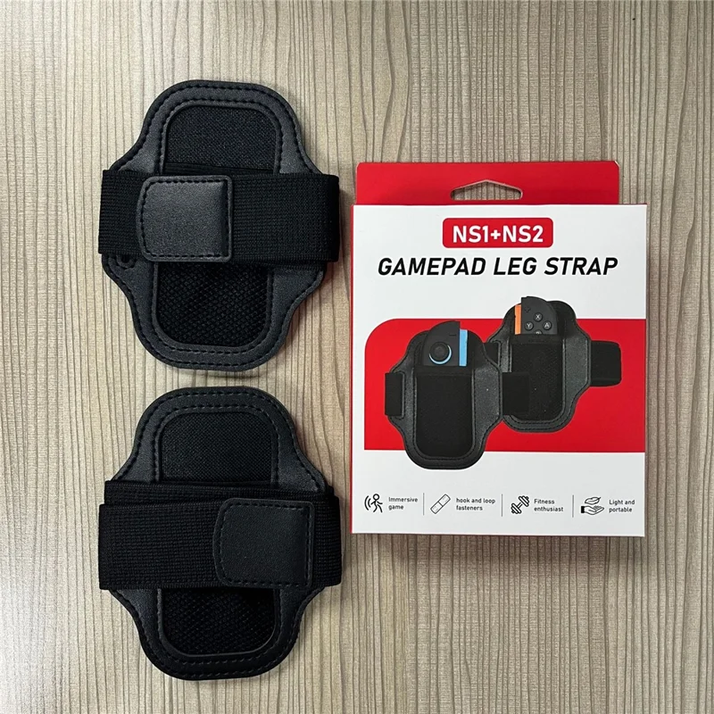 HBS-2860 2Pcs For Nintendo Switch 2 / 1 Joy-Con Controller Leg Strap Leather Elastic Sports Band
