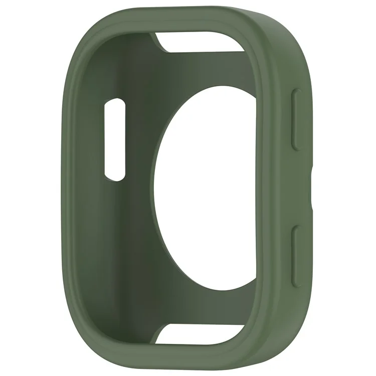 Funda de Silicona Suave para Reloj Huami Amazfit Bip 6 (A2435) - Marco Hueco en Verde Oscuro