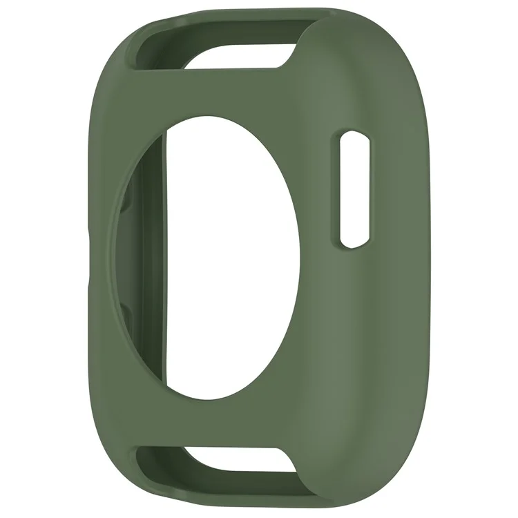 Funda de Silicona Suave para Reloj Huami Amazfit Bip 6 (A2435) - Marco Hueco en Verde Oscuro