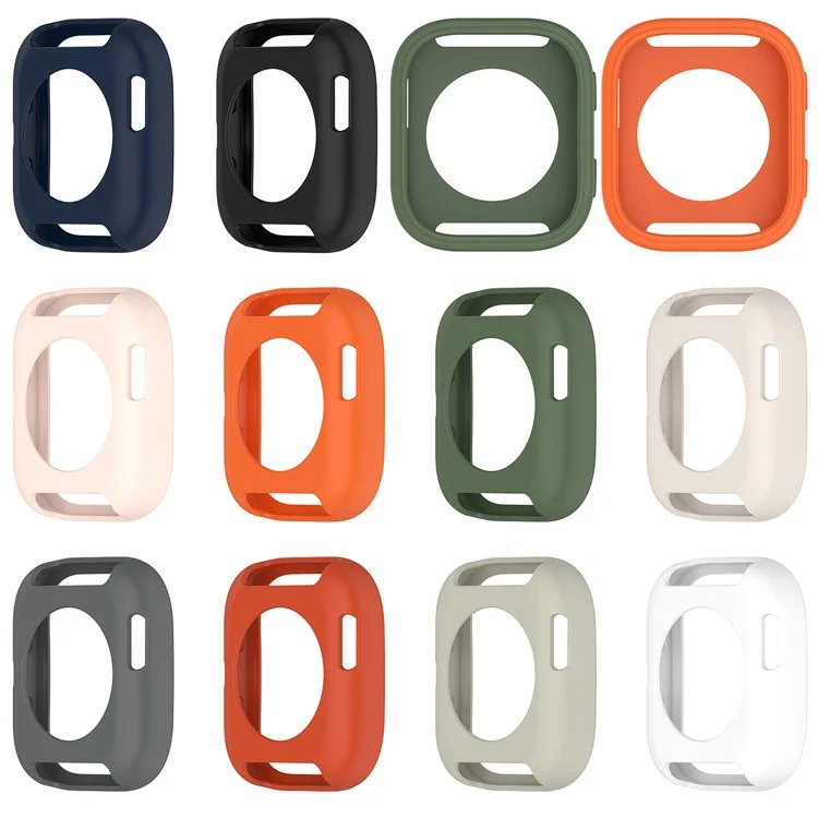 Funda de Silicona Suave para Reloj Huami Amazfit Bip 6 (A2435) - Marco Hueco en Verde Oscuro