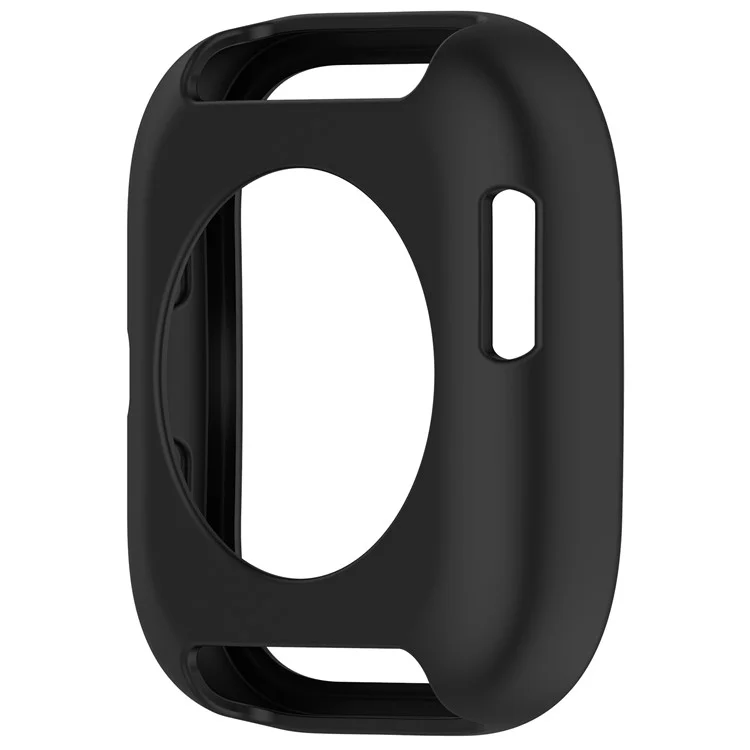 For Huami Amazfit Bip 6 (A2435) Watch Case Soft Silicone Hollow Watch Frame Cover - Black