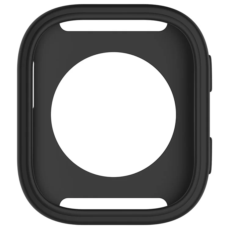 For Huami Amazfit Bip 6 (A2435) Watch Case Soft Silicone Hollow Watch Frame Cover - Black