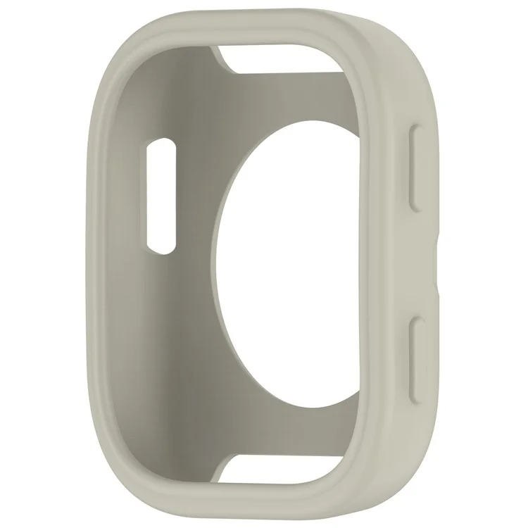 For Huami Amazfit Bip 6 (A2435) Watch Case Soft Silicone Hollow Watch Frame Cover - Light Grey