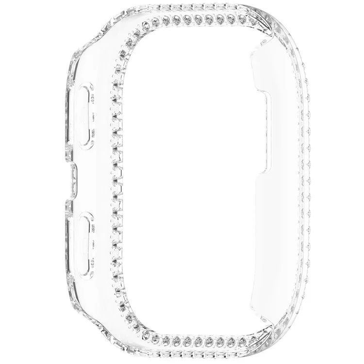 Pour Huami Amazfit Bip 6 (A2435) Boîtier de montre transparent Décoration de strass Conception ajourée PC Couvercle de montre