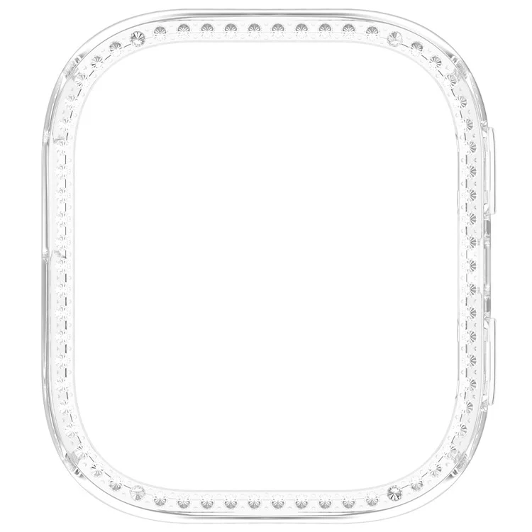 Pour Huami Amazfit Bip 6 (A2435) Boîtier de montre transparent Décoration de strass Conception ajourée PC Couvercle de montre